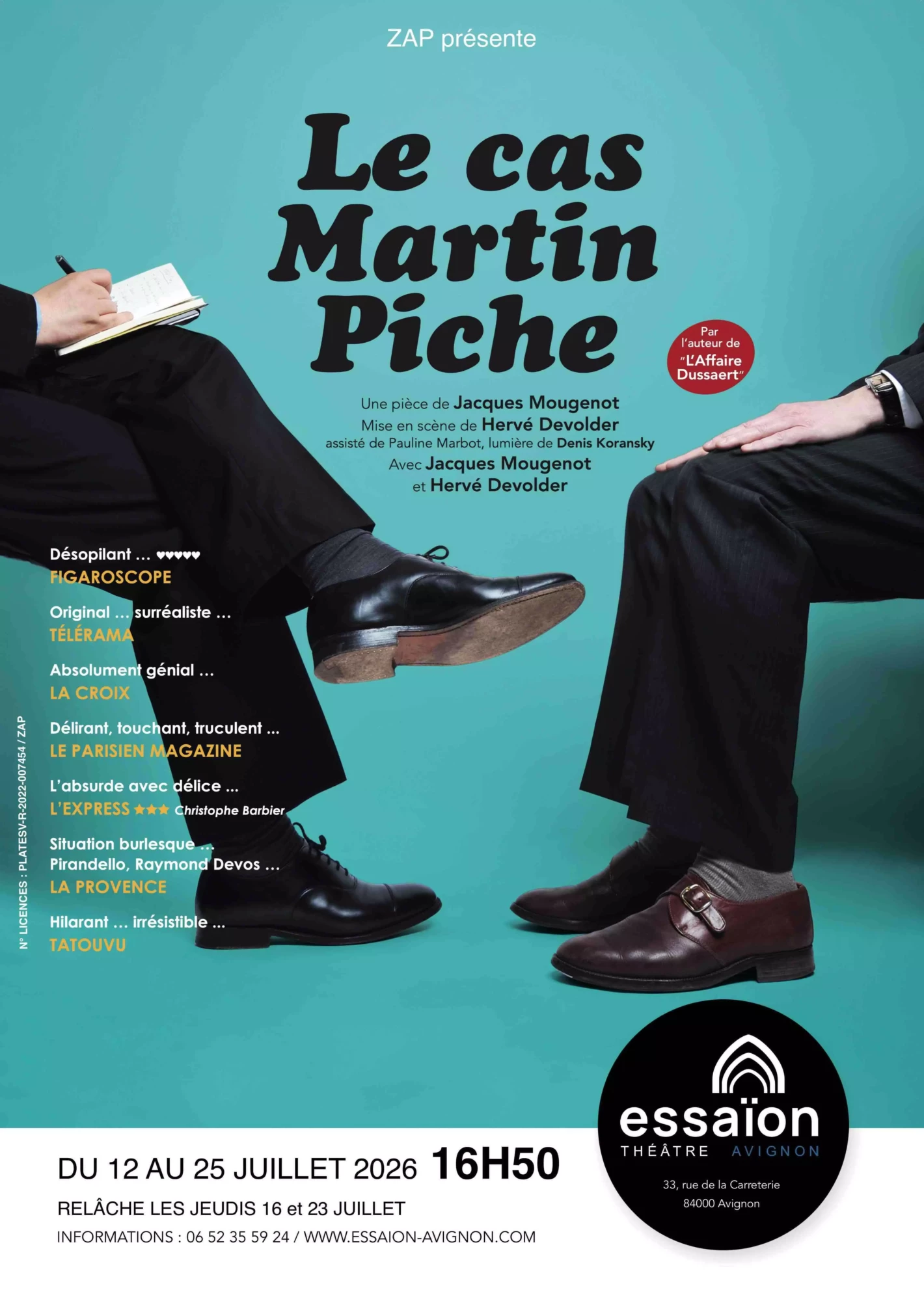 Le cas Martin Piche au Off d'Avignoin 2026